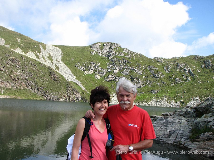 CornoStella 009.jpg - PierAugu con i capelli al vento!  al Lago Moro (2235 m. )